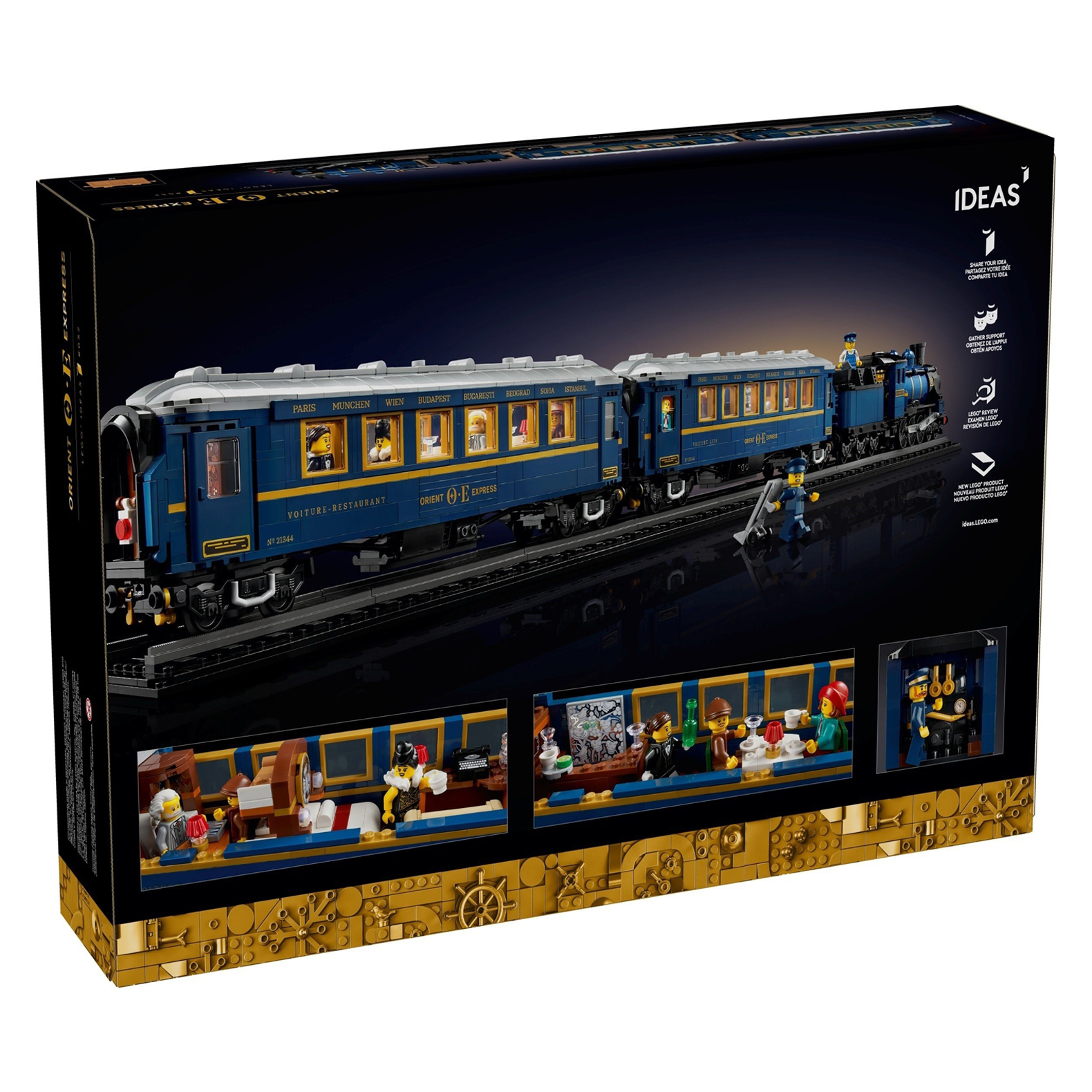 Конструктор поезд Восточный Экспресс 21344/62344 The Orient Express