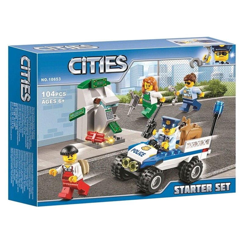 Конструктор BELA аналог Lego City 60136 Набор для начинающих «Полиция»