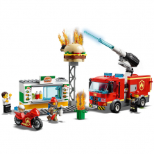 Конструктор LARI аналог Lego City 60214 Пожар в бургер-кафе