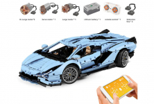 Конструктор Mould King Спорткар Lamborghini Sian FKP 37 (голубой) RC Version