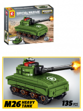 Конструктор Sembo Block Мини танк M26 Pershing