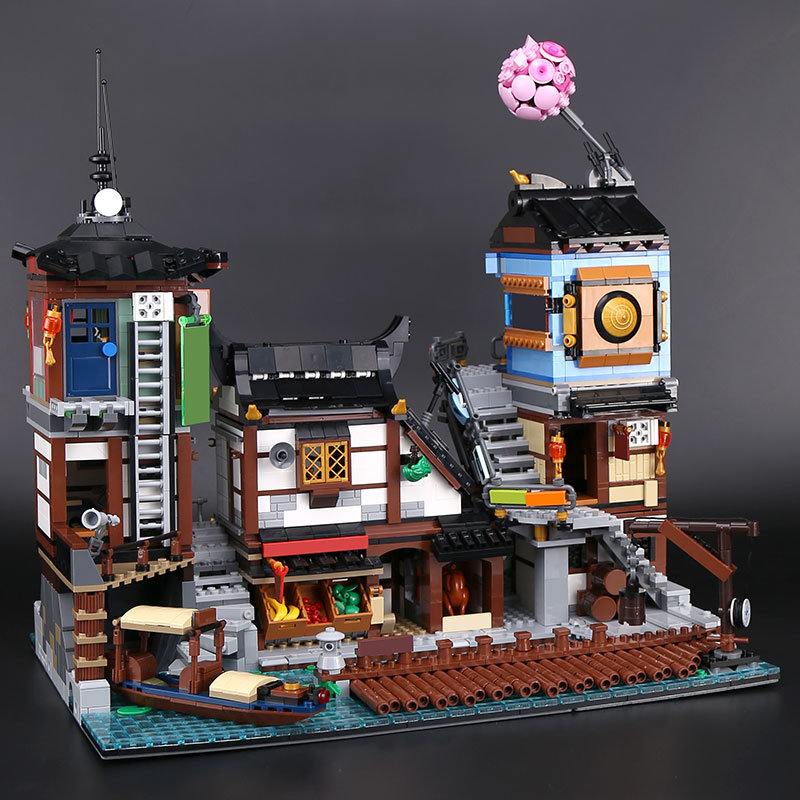 Конструктор Lion King аналог Lego Ninjago 70657 Порт НИНДЗЯГО Сити