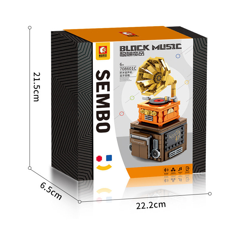 Конструктор Sembo Block Колонка Bluetooth «Граммофон»