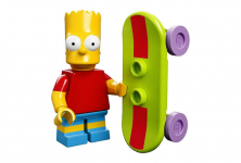 71005-02 Bart Simpson - Коллекционная минифигурка Лего Симпсоны 71005-02