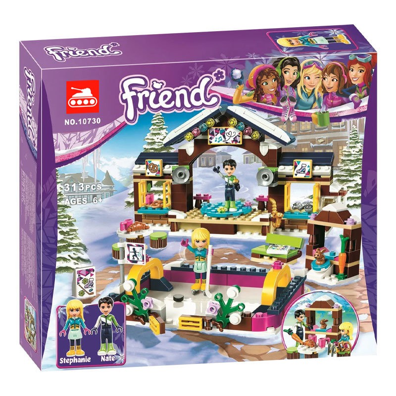 Конструктор аналог Lego Friends 41322 Горнолыжный курорт: каток