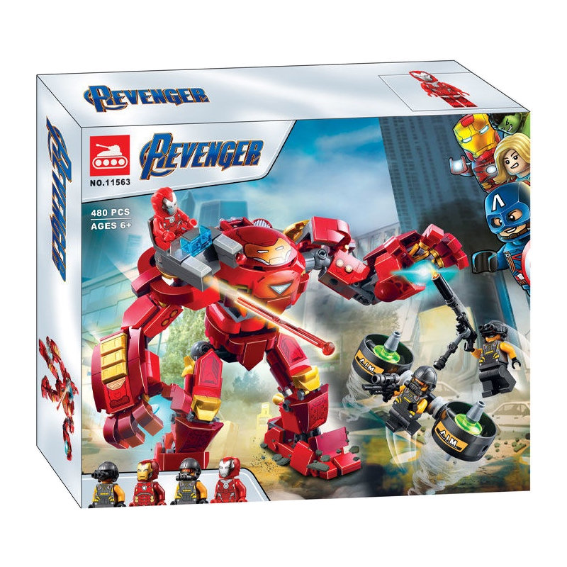 Конструктор аналог Lego Super Heroes 76164 Халкбастер против агента А.И.М.