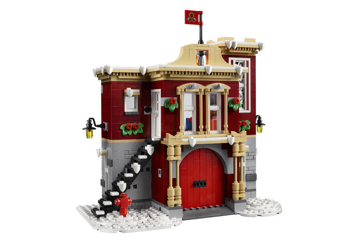 Конструктор BELA аналог LEGO 10263 Пожарная часть в зимней деревне