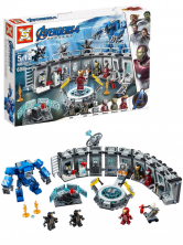 Конструктор аналог Lego Super Heroes 76125 Лаборатория Железного человека