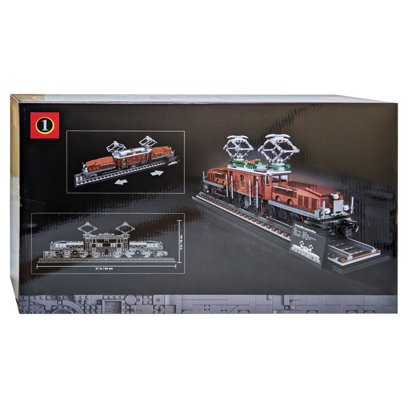 Конструктор No1 аналог Lego Creator Expert 10277 Локомотив «Крокодил»