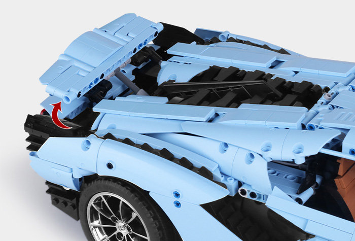 Конструктор Mould King Спорткар Lamborghini Sian FKP 37 (голубой) Manual Version