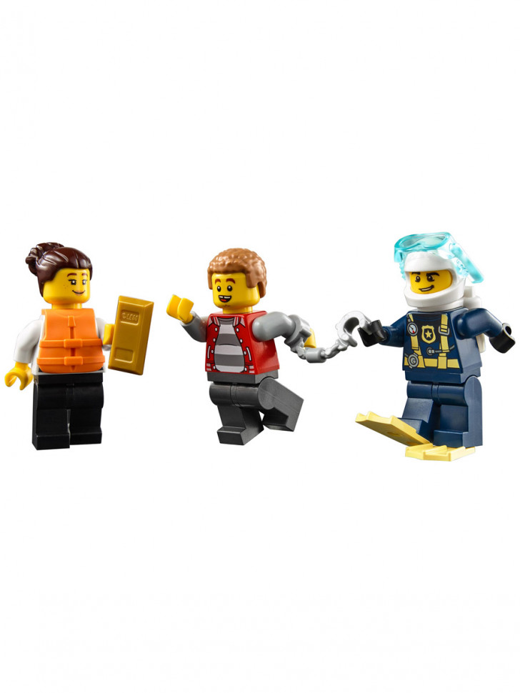 Конструктор аналог Lego City 60277 Катер полицейского патруля