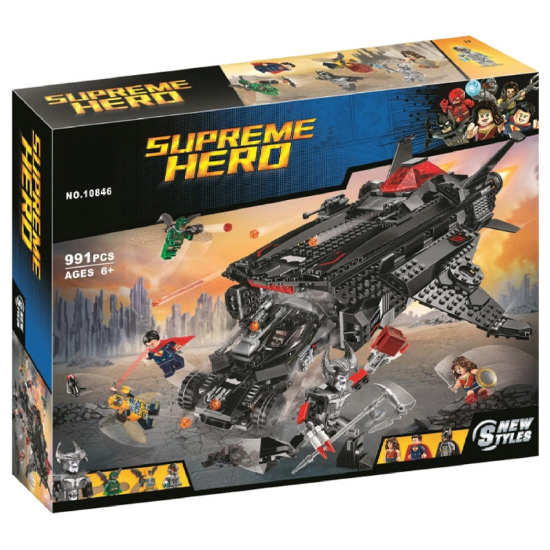Конструктор BELA аналог Lego Super Heroes 76087 Лига Справедливости: Нападение с воздуха