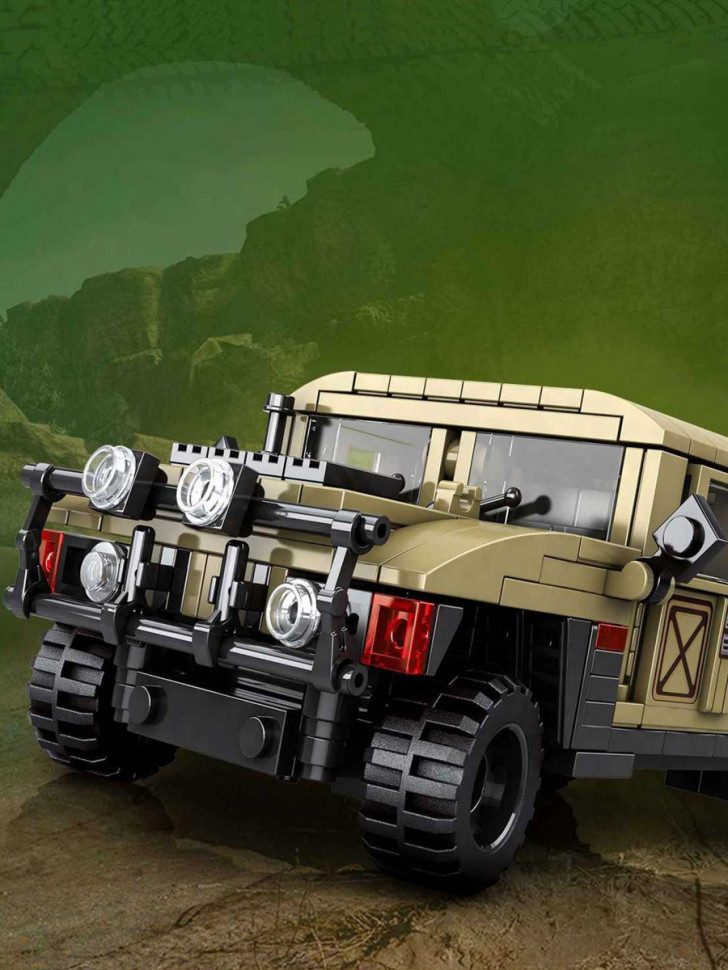 Конструктор KUYU MOXING Бронированный военный внедорожник HUMVEE