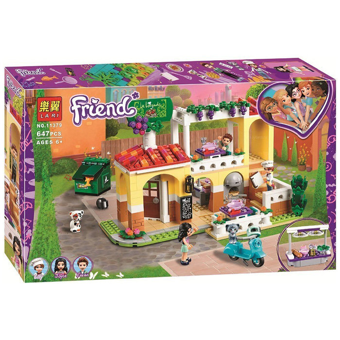 Конструктор LARI аналог Lego Friends 41379 Ресторан Хартлейк Сити