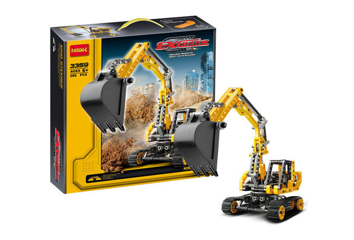 Конструктор Decool аналог LEGO 8419 Экскаватор