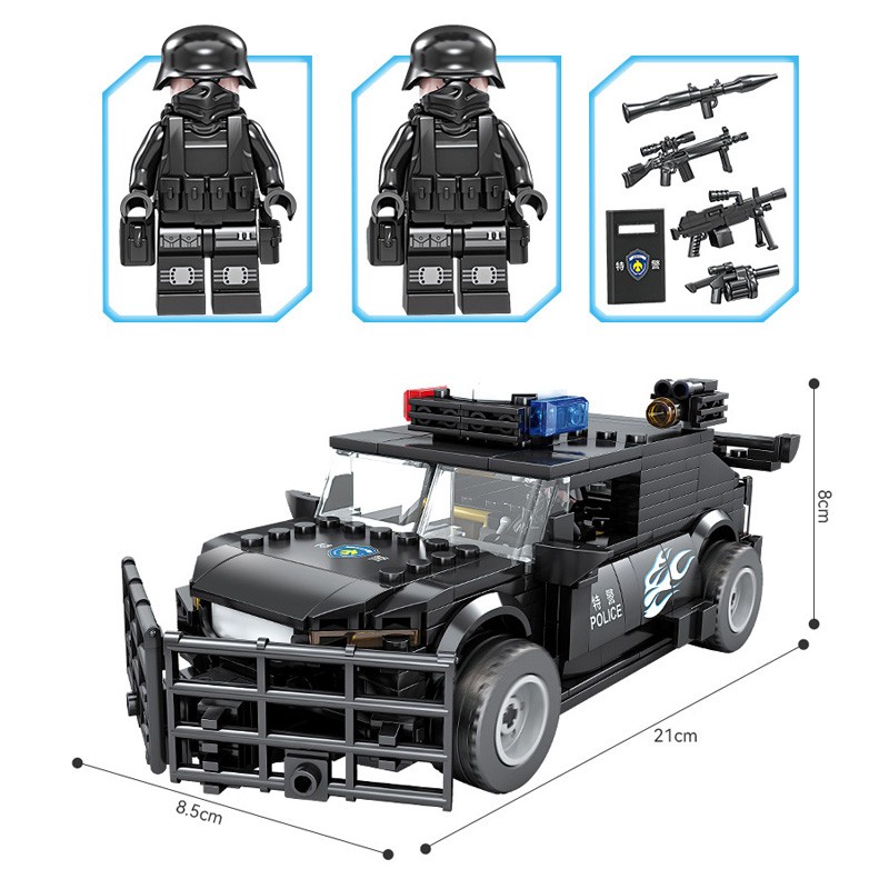 Конструктор KAZI Спецотряд SWAT: Таранный броневик