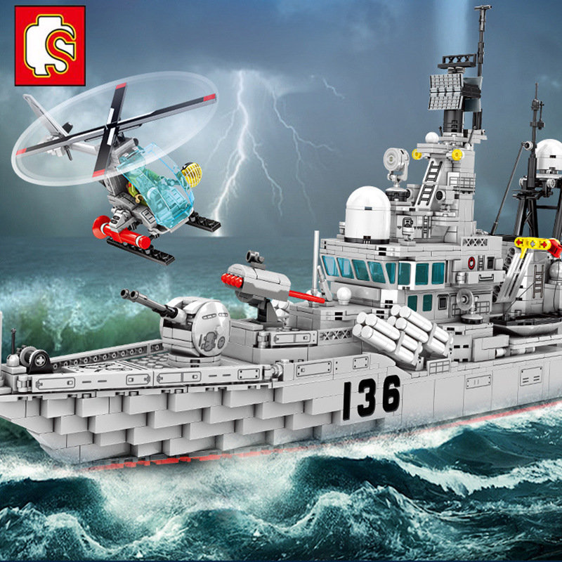 Конструктор Sembo Block Эсминец Type 956