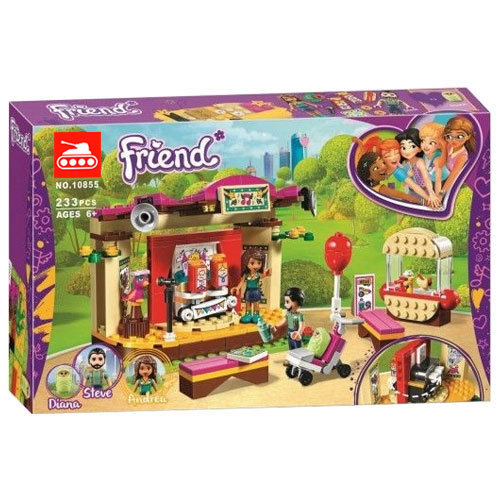 Конструктор аналог Lego Friends 41334 Сцена Андреа в парке