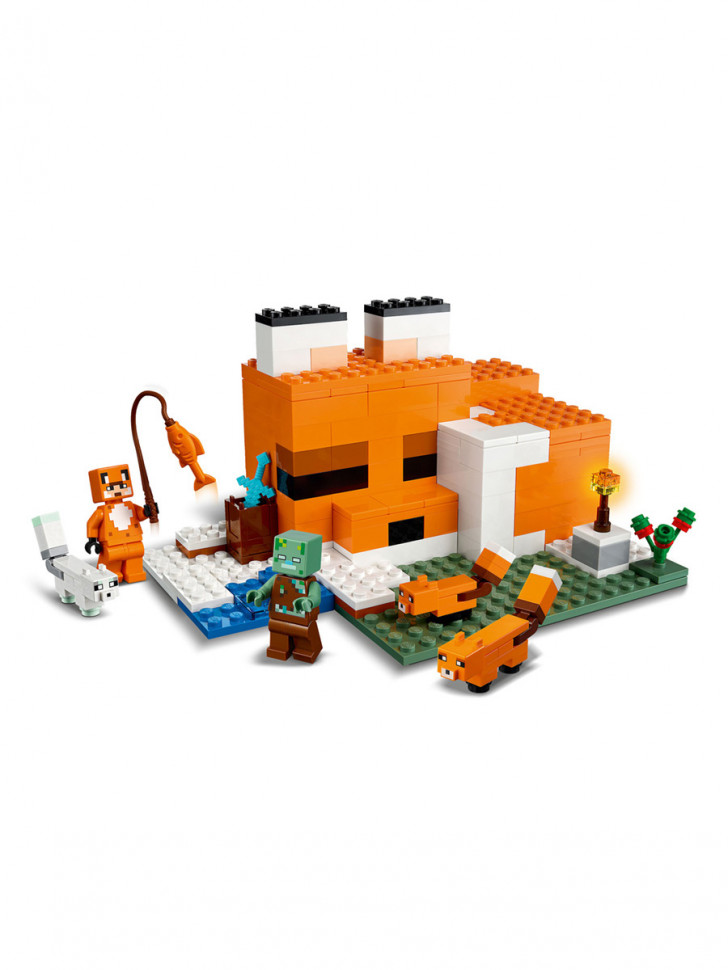 Конструктор аналог Lego Minecraft 21178 Лисья хижина