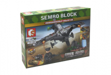 Конструктор Sembo Block Немецкий истребитель Мессершмитт