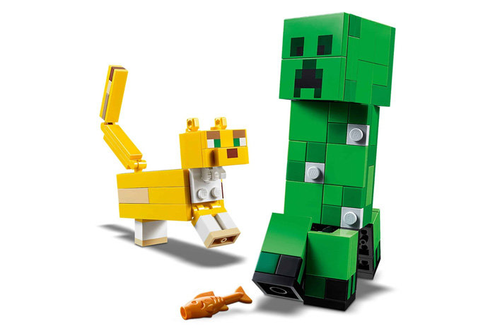 Конструктор LARI аналог LEGO 21156 Крипер и Оцелот