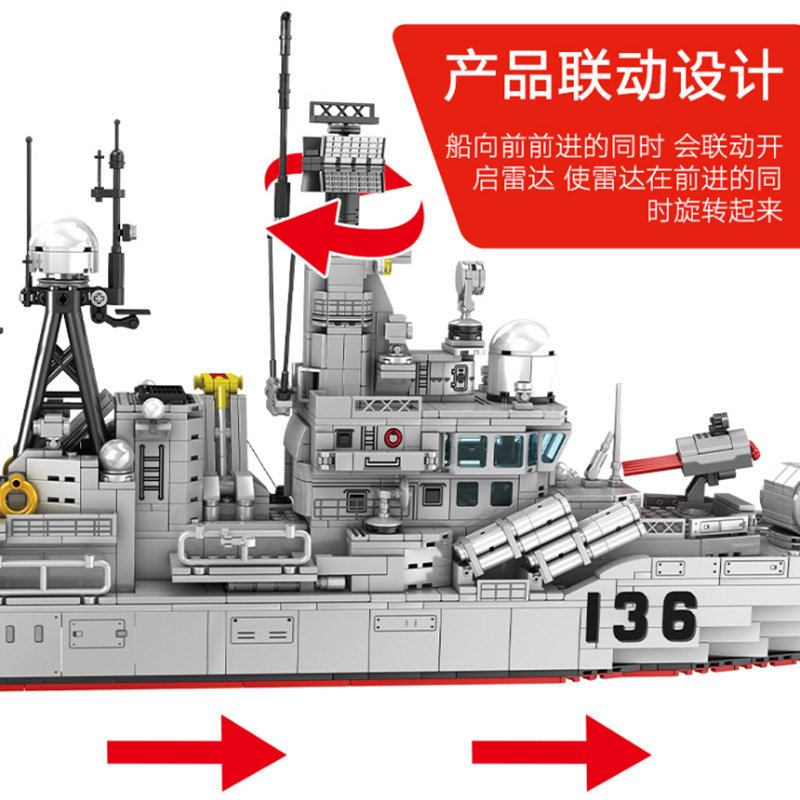 Конструктор Sembo Block Эсминец Type 956