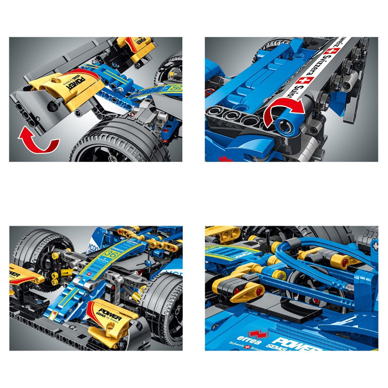 Конструктор MORK Гоночный болид F1 Blue Equation Racing