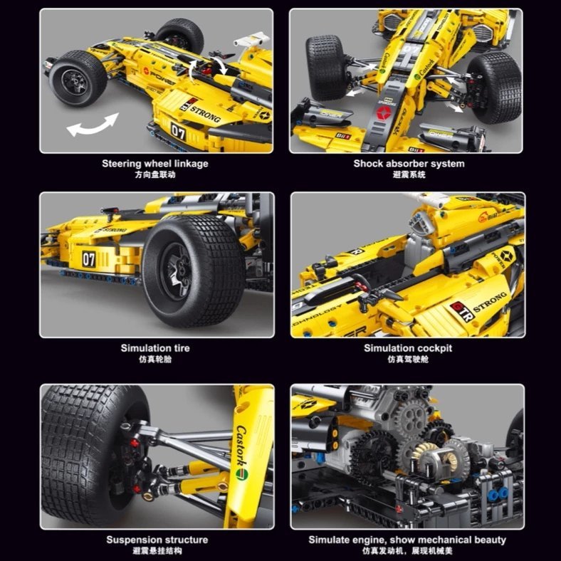 Конструктор TGL Болид Formula One (желтый)