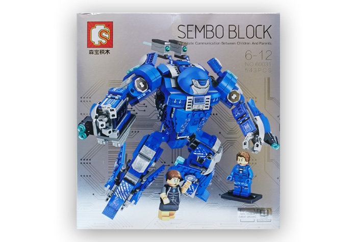 Конструктор Sembo Block (SY) Боевой робот Железного человека: MK38
