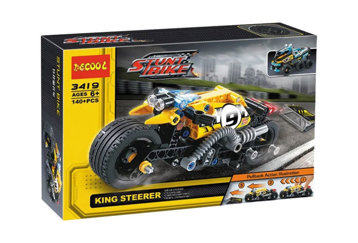 Конструктор Decool аналог LEGO 42058 Мотоцикл для трюков