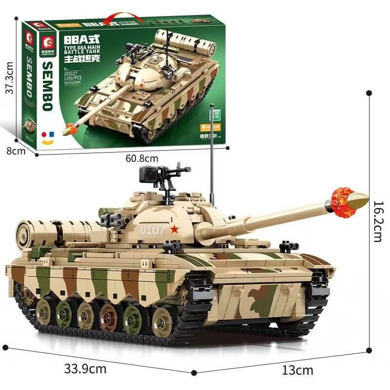 Конструктор Sembo Block Основной боевой танк Type 88A