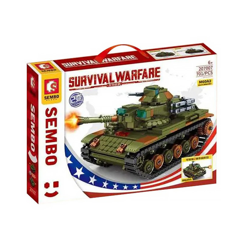 Конструктор Sembo Block Основной боевой танк M60A2 Starship