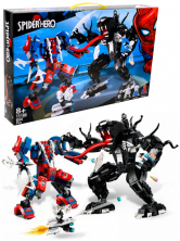 Конструктор аналог Lego Super Heroes 76115 Человек-паук против Венома