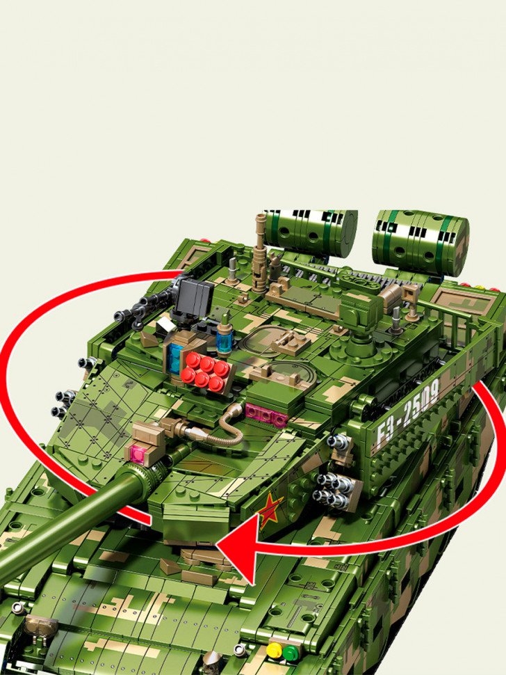 Конструктор Sembo Block Танк Type 99A на радиоуправлении