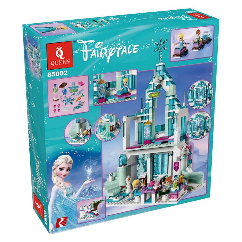 Конструктор Queen аналог Lego Disney Princess 41148 Волшебный ледяной замок Эльзы