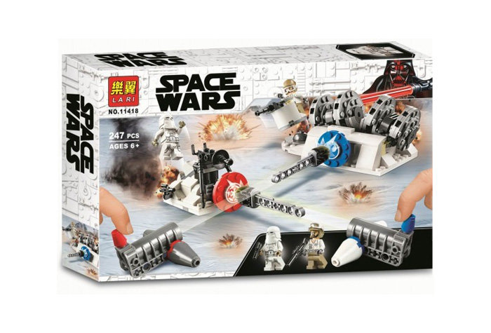 Конструктор LARI аналог LEGO 75239 Разрушение генераторов на Хоте