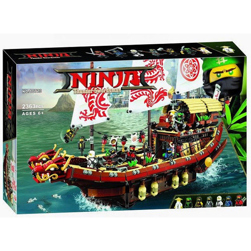 Конструктор BELA аналог Lego Ninjago 70618 Летающий корабль Мастера Ву