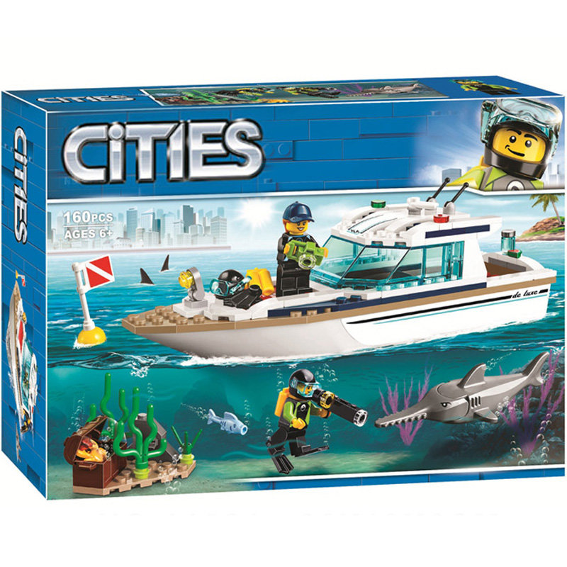 Конструктор LARI аналог Lego City 60221 Яхта для дайвинга