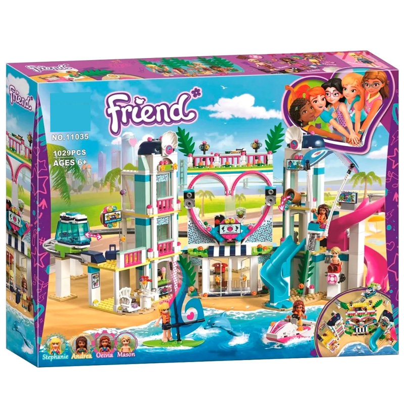 Конструктор BELA аналог Lego Friends 41347 Курорт Хартлейк-Сити