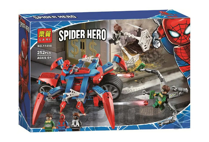 Конструктор LARI аналог Lego 76148 Человек-Паук против Доктора Осьминога