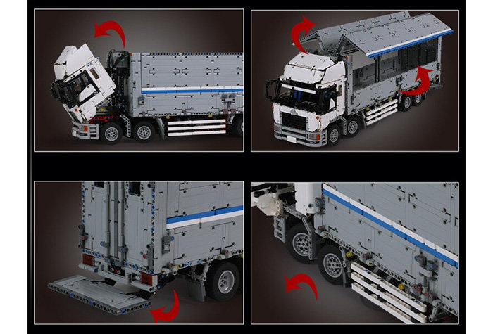 Конструктор Mould King Грузовик с прицепом (фура) Wing Body Truck (Аналог Лего Техник MOC 1389)