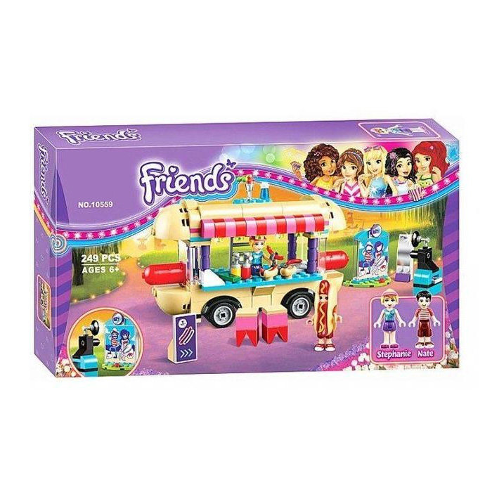 Конструктор BELA аналог Lego Friends 41129 Парк развлечений: фургон с хот-догами