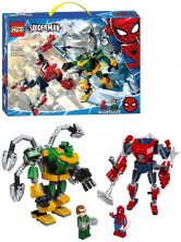 Конструктор KSZ аналог Lego Super Heroes 76198 Битва роботов: Человек-Паук против Доктора Осьминога