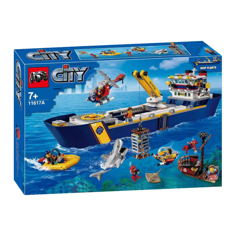 Конструктор аналог Lego City 60266 Океан: исследовательское судно
