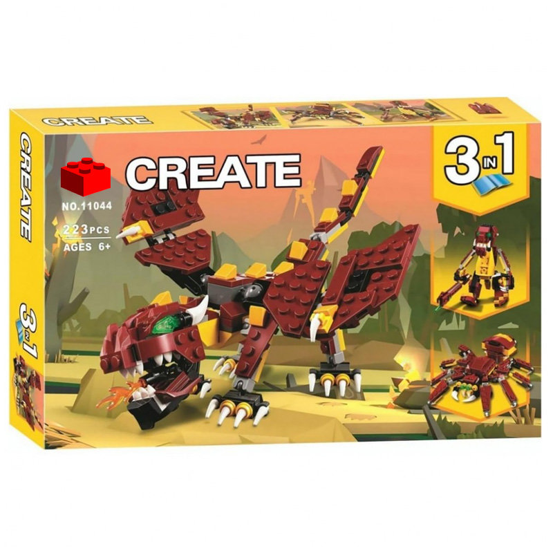 Конструктор BELA аналог LEGO 31073 Мифические существа (3 в 1)