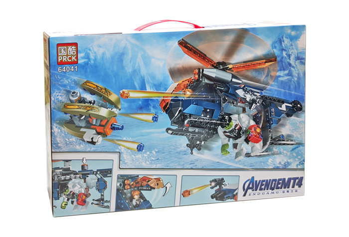 Конструктор PRCK аналог LEGO 76144 Мстители: Спасение Халка на вертолёте