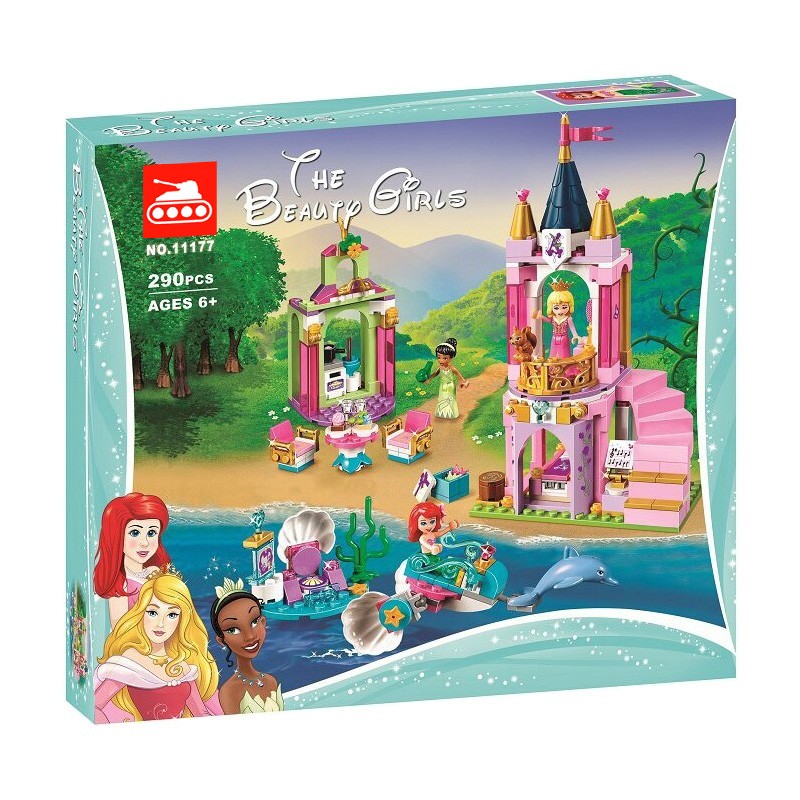 Конструктор аналог Lego Disney Princess 41162 Королевский праздник Ариэль, Авроры и Тианы