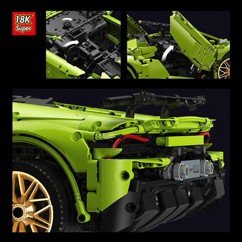 Конструктор Super 18K Спорткар Lamborghini Huracan EVO RWD