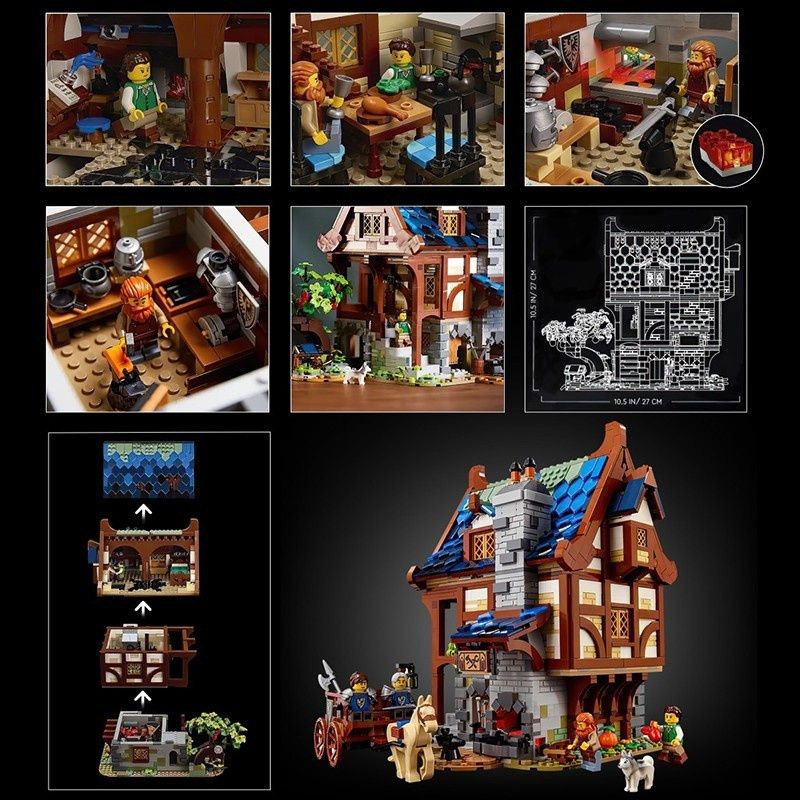 Конструктор аналог Lego Ideas 21325 Средневековая кузница