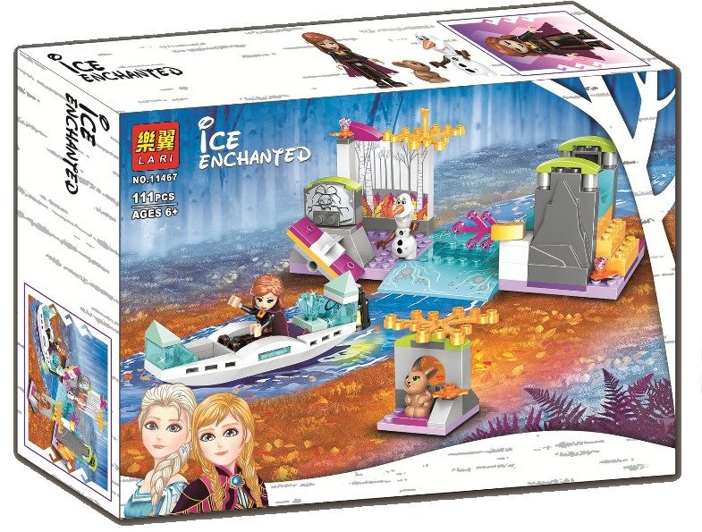 Конструктор LARI аналог Lego Disney Princess 41165 Экспедиция Анны на каноэ